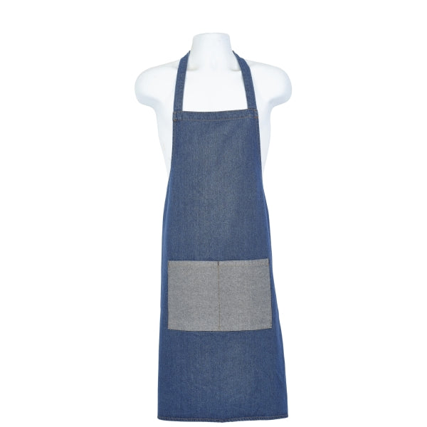 Double Denim Bib Apron 70 x 90cm pack of 1