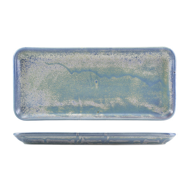 Terra Porcelain Seafoam Narrow Rectangular Platter 36 x 16.5cm pack of 3