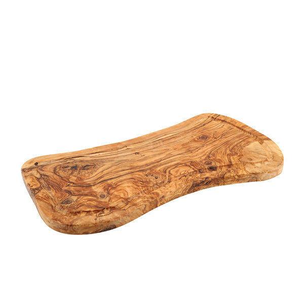 Olive Wood Serving Board W/ Groove 40 x 21cm+/- pack of 1