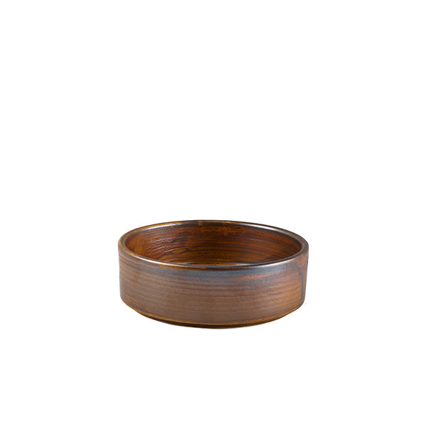 Terra Porcelain Rustic Copper Presentation Bowl 13cm pack of 6