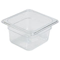 1/6 -Polycarbonate GN Pan 100mm Clear pack of 1