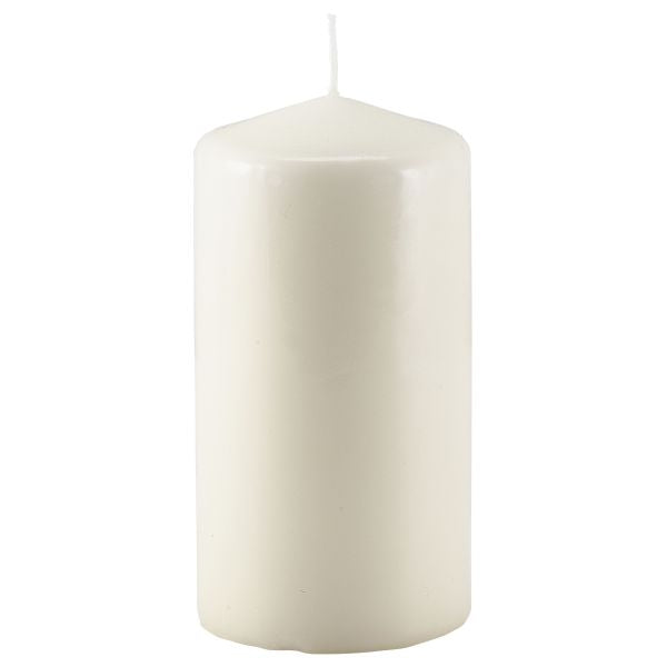 Pillar Candle 15cm H X 8cm Dia Ivory pack of 6