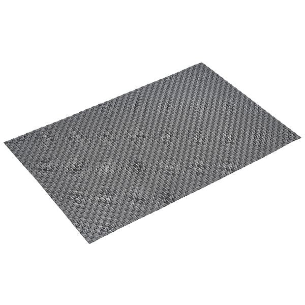 Placemat Silver 45 x 30cm PVC pack of 1