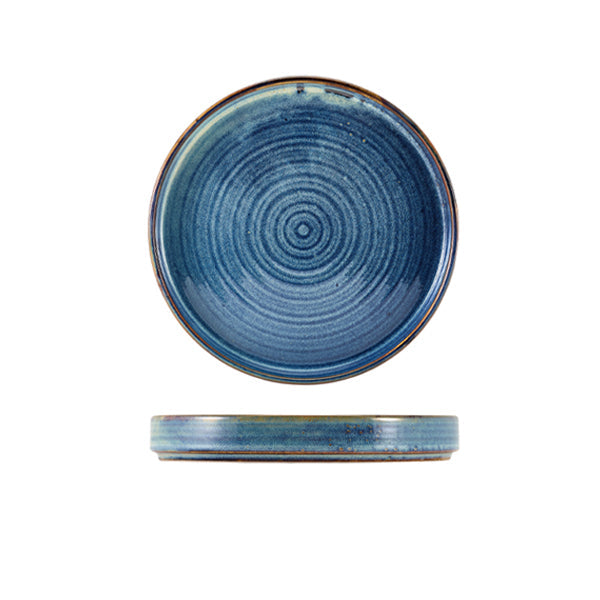 Terra Porcelain Aqua Blue Presentation Plate 18cm pack of 6