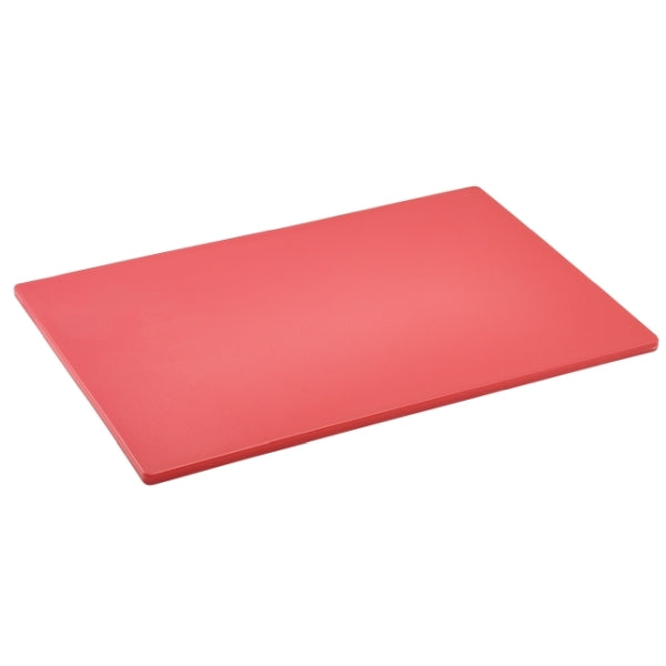 GenWare Red Low Density Chopping Board 18 x 12 x 0.5" pack of 1