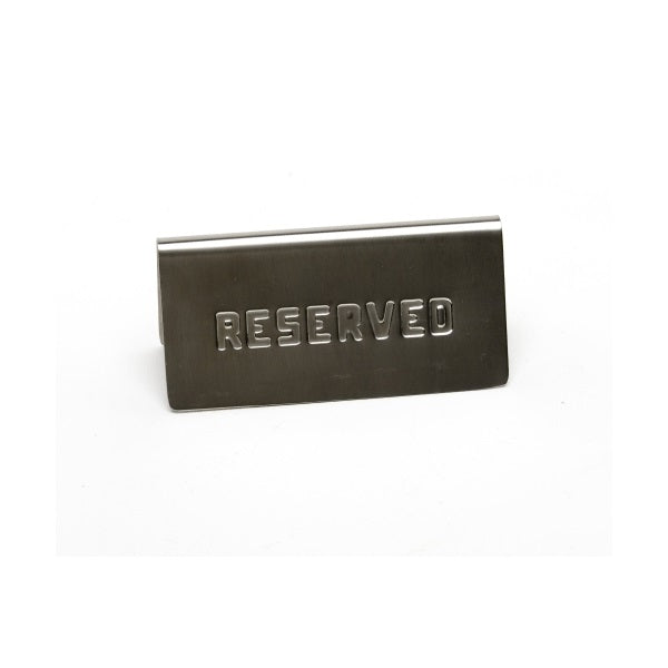 GenWare Stainless Steel Reserved Table Sign pack of 1