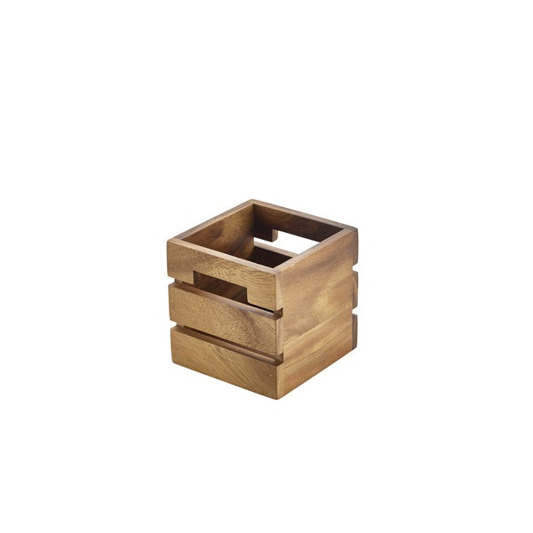 Genware Acacia Wood Box/ Riser 12cm pack of 1