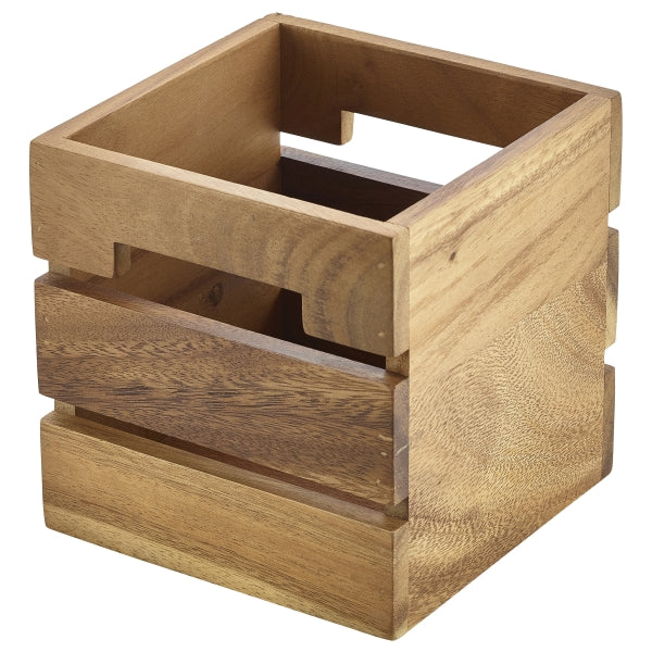 Genware Acacia Wood Box/ Riser 15cm pack of 1