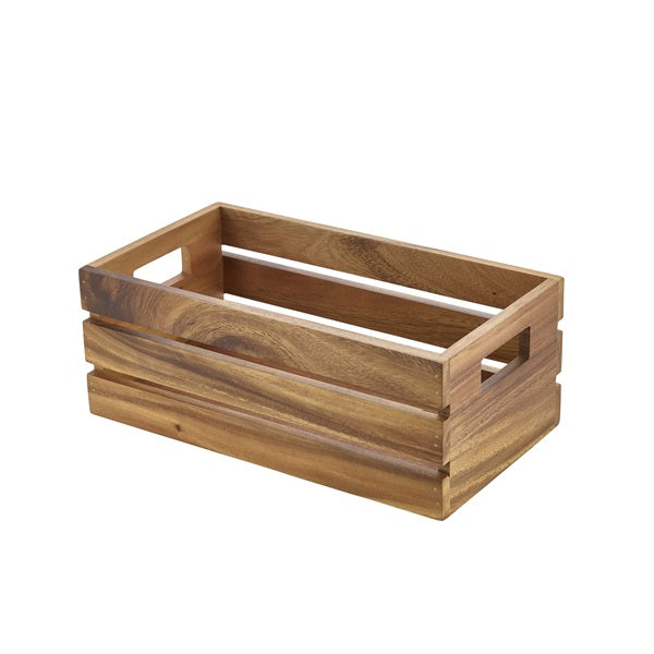 Genware Acacia Wood Box/ Riser GN 1/3 pack of 1