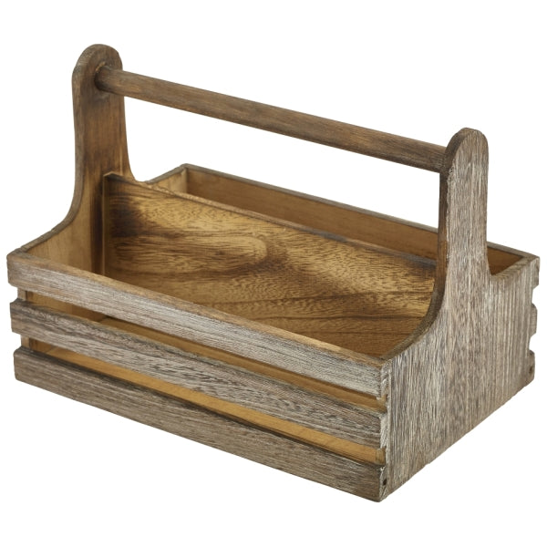 Medium Rustic Wooden Table Caddy pack of 1