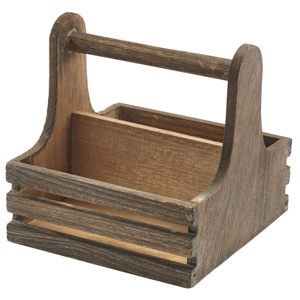 Small Rustic Wooden Table Caddy pack of 1