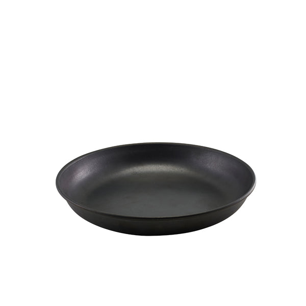 GenWare Black Vintage Steel Coupe Plate 24cm pack of 1