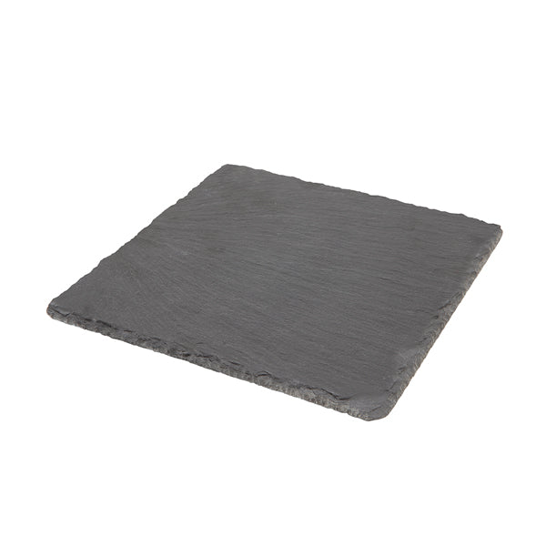 Genware Natural Edge Slate Platter 20 X 20cm pack of 6