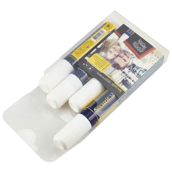 Chalkmarkers 4 Pack White Large pack of 1