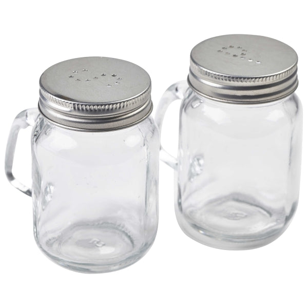 Mason Jar Salt & Pepper Shaker Set pack of 1