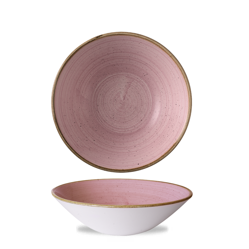 Stonecast Petal Pink Evolve Deep Coupe Bowl 8 2/3" Box 6