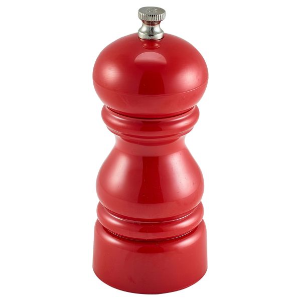 Genware Salt Or Pepper Grinder Red 12.7cm pack of 1