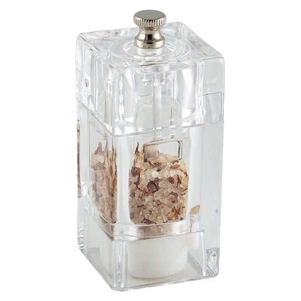 GenWare Clear Square Salt/ Pepper Grinder 10cm pack of 1