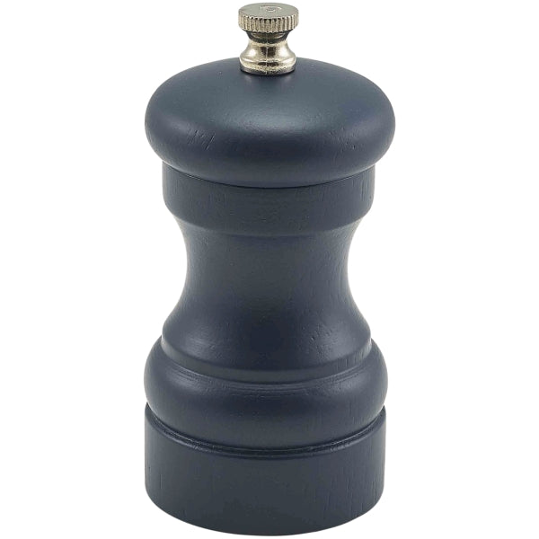 Blue Wooden Salt/ Pepper Grinder 10cm pack of 1