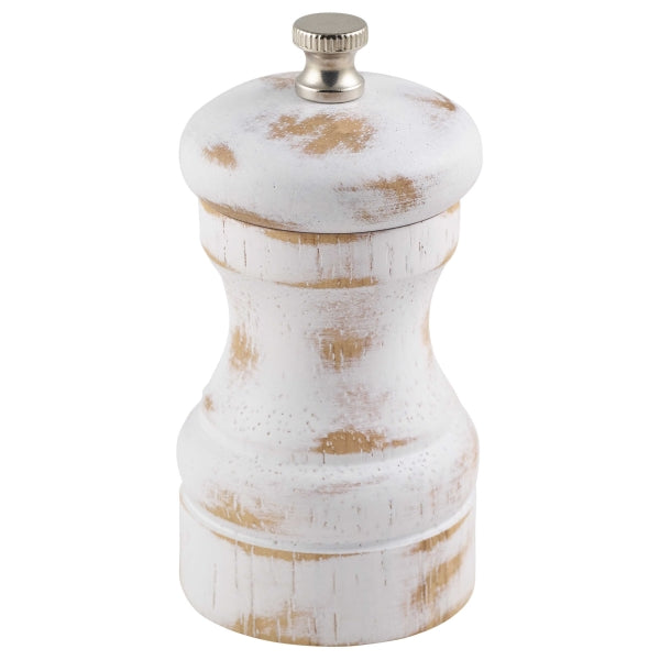 White Wash Salt/ Pepper Grinder 10cm pack of 1