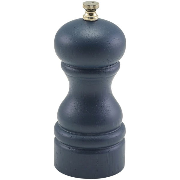 Blue Wooden Salt/ Pepper Grinder 13cm pack of 1