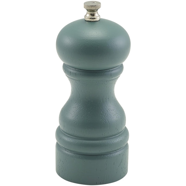 Olive Green Wooden Salt/ Pepper Grinder 13cm pack of 1