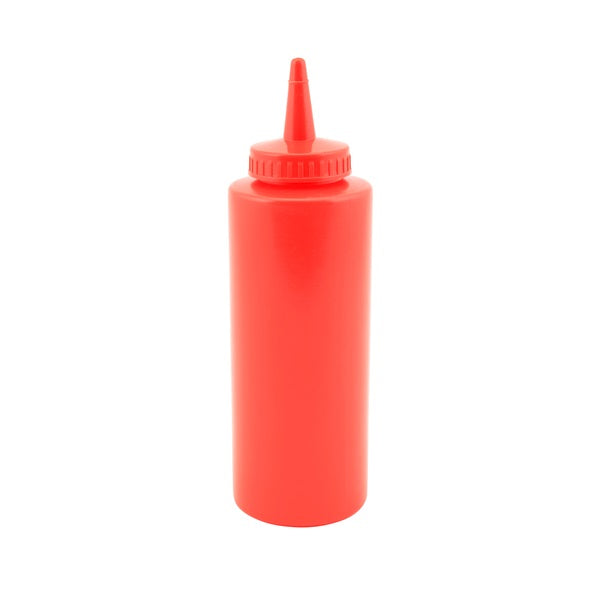 Genware Squeeze Bottle Red 12oz/ 35cl pack of 1