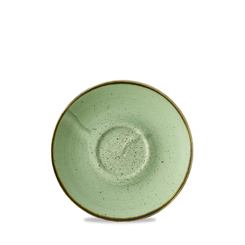 Stonecast Sage Green Cafe Cappuccino Saucer 6.25" Box 12