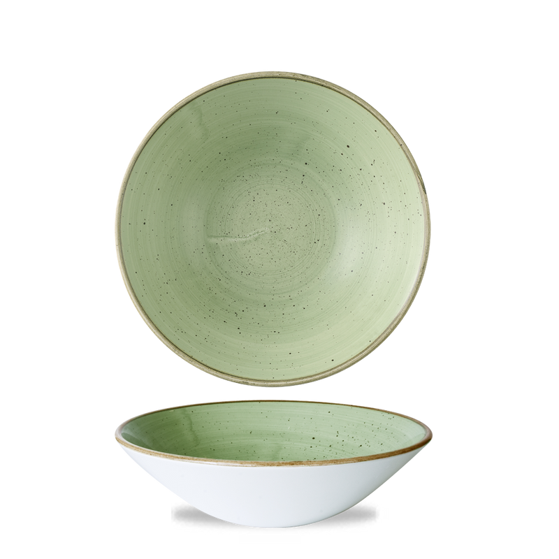 Stonecast Sage Green Evolve Deep Coupe Bowl 8 2/3" Box 6