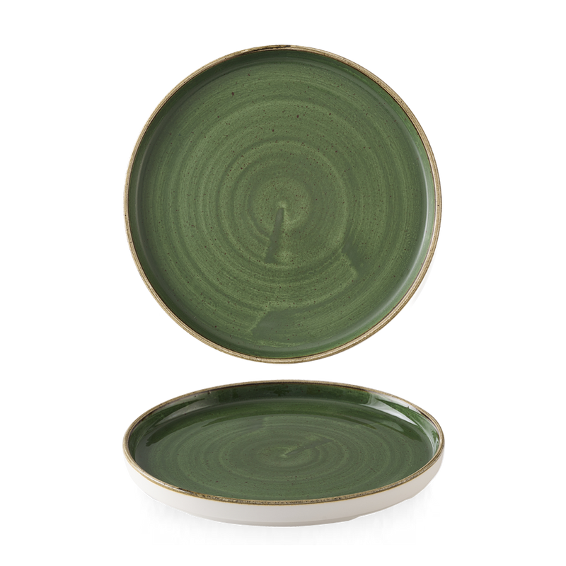 Stonecast Sorrel Green  Walled Plate 8.25" Box 6