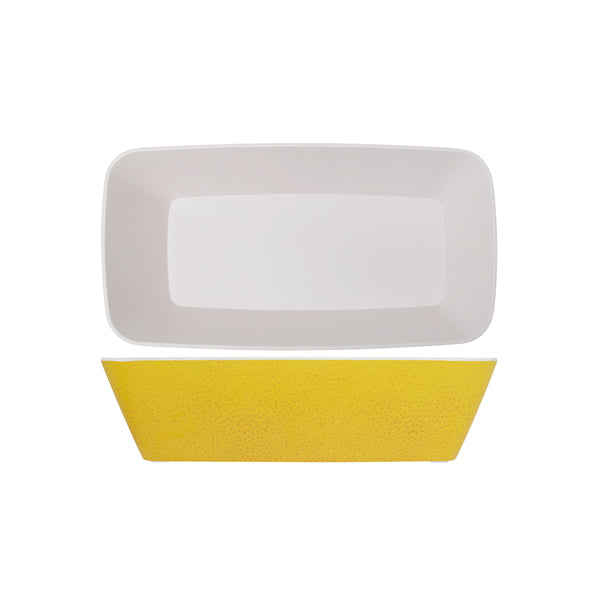 Lemon Yellow Seville Melamine GN 1/3 Deep Dish 32.5 x 17.6 x 8cm pack of 1