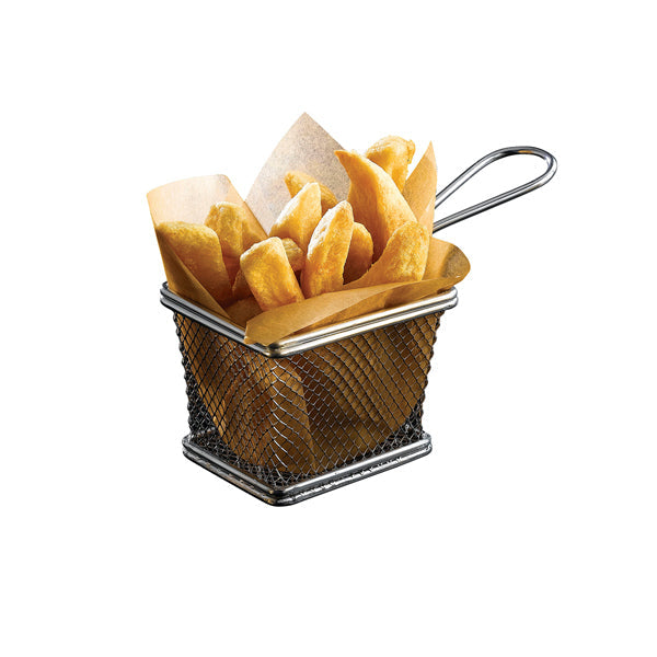 Serving Fry Basket Rectangular 10 X 8 X 7.5cm pack of 6