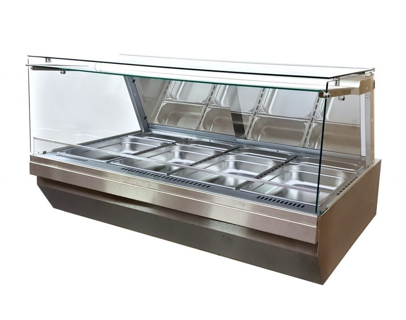 UBERT 3 WELL SQUARE GLASS CHILLED DELI SERVE OVER