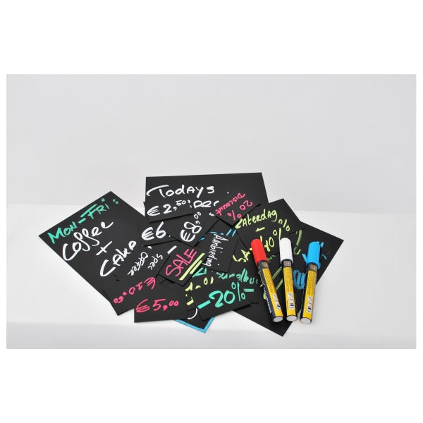 20 Price Tags A8 + 1 White Chalkmarker