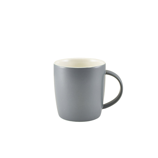 GenWare Porcelain Matt Grey Cosy Mug 35cl/12.3oz pack of 6