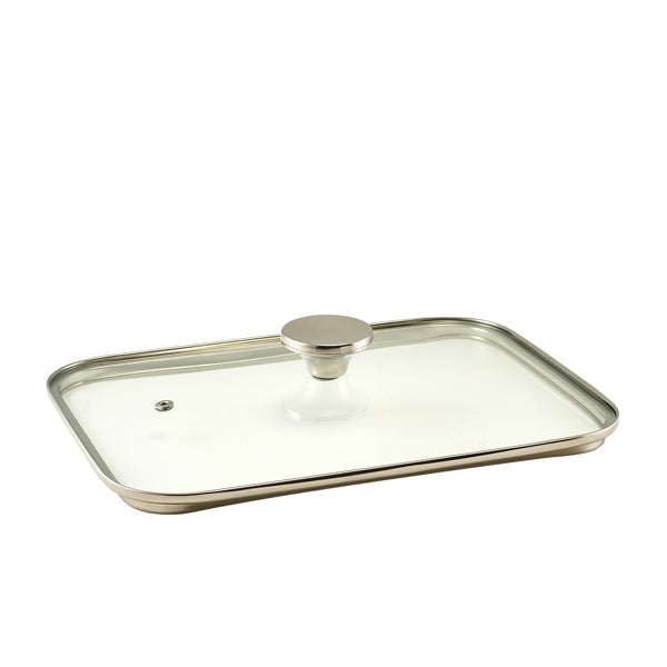 GenWare Glass Lid For Cast Aluminium Roaster 35 x 22cm pack of 1