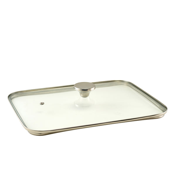 GenWare Glass Lid For Cast Aluminium Roaster 40 x 27cm pack of 1