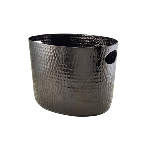 GenWare Black Aluminium Hammered Wine Bucket 30.5cm pack of 1