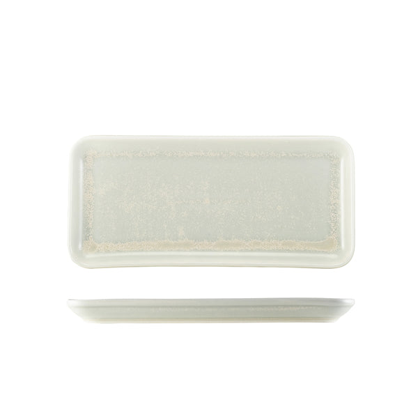 Terra Porcelain Pearl Narrow Rectangular Platter 27 x 12.5cm pack of 6