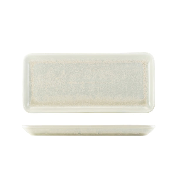 Terra Porcelain Pearl Narrow Rectangular Platter 30 x 14cm pack of 6