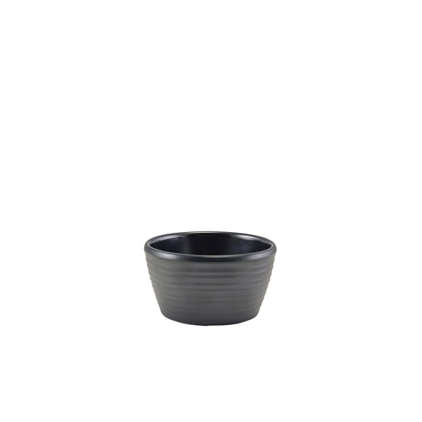 GenWare Melamine Matt Black Ripple Ramekin 56ml/2oz pack of 24