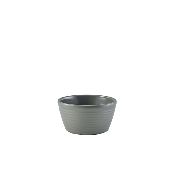 GenWare Melamine Matt Grey Ripple Ramekin 68ml/2.4oz pack of 24