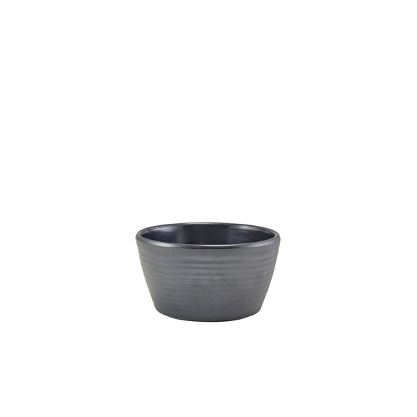 GenWare Melamine Matt Black Ripple Ramekin 113ml/4oz pack of 24