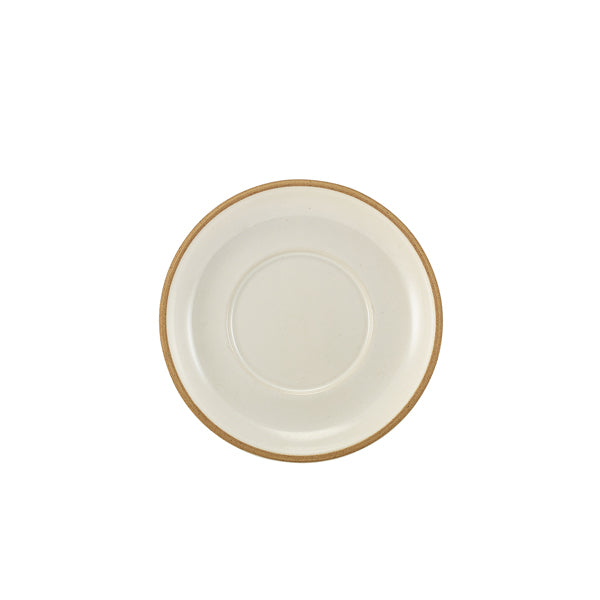 GenWare Kava White Stoneware Saucer 16cm pack of 6