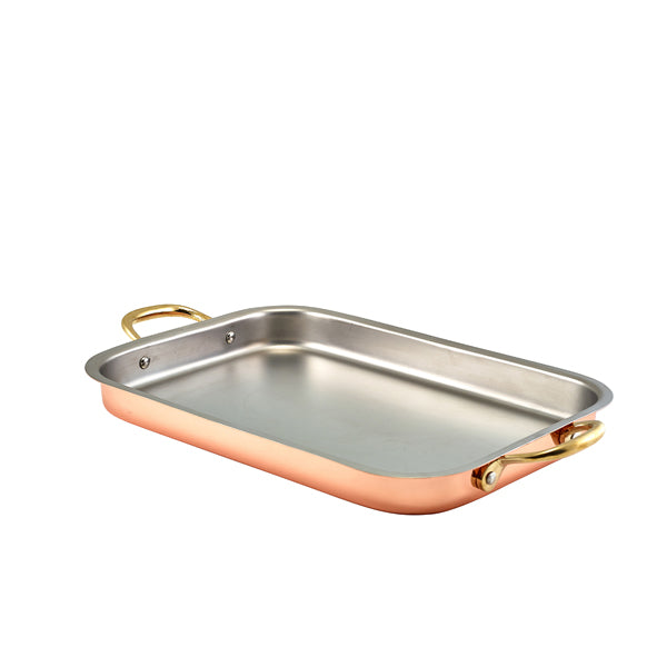 GenWare Copper Plated Deep Tray 33 x 23.5cm  pack of 3