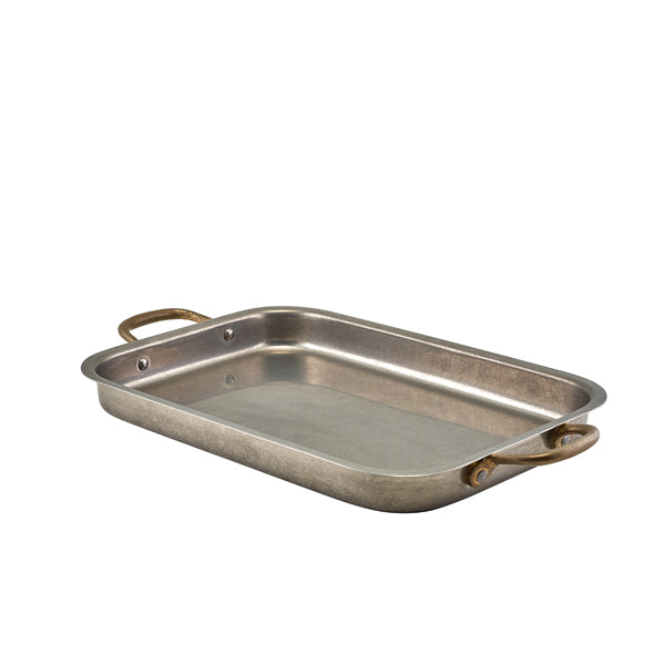 GenWare Vintage Steel Deep Tray 33 x 23.5cm  pack of 3