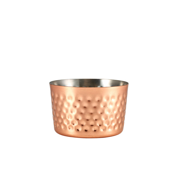 GenWare Copper Plated Hammered Mini Serving Cup 8 x 5cm pack of 12