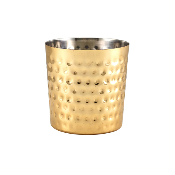 GenWare Gold Plated Hammered Serving Cup 8.5 x 8.5cm pack of 12