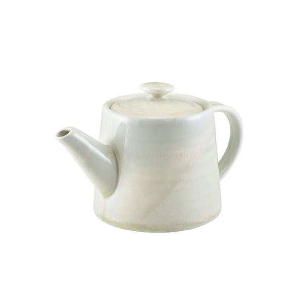 Terra Porcelain Pearl Teapot 50cl/17.6oz pack of 6