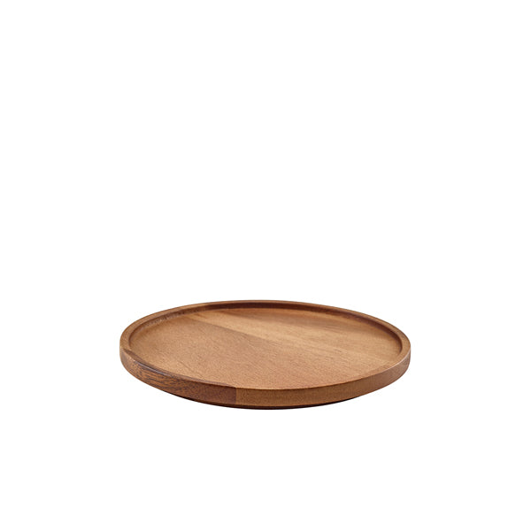 GenWare Acacia Wood Presentation Plate 20.5cm pack of 1